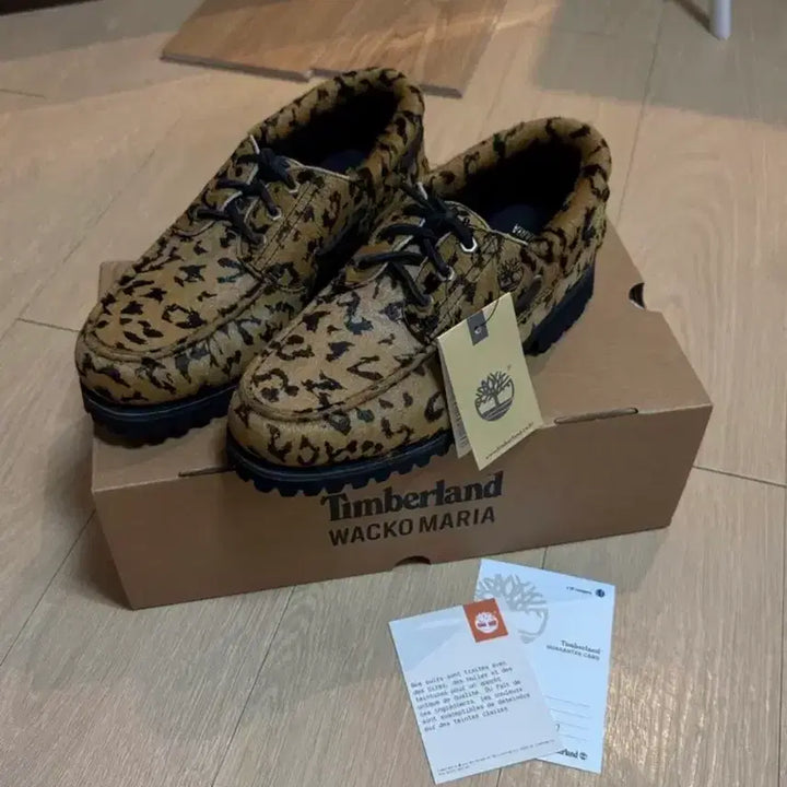[SOLD OUT] 26SS 팀버랜드 X 와코마리아 3아이 어센틱 보트슈즈 레오파드 270