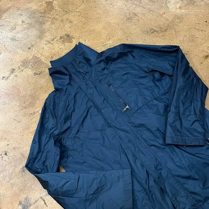 [BUNJANG] LBJC Navy Hooded Windbreaker Jacket / [정품/M] LBJC 네이비색 후드 바람막이 점퍼