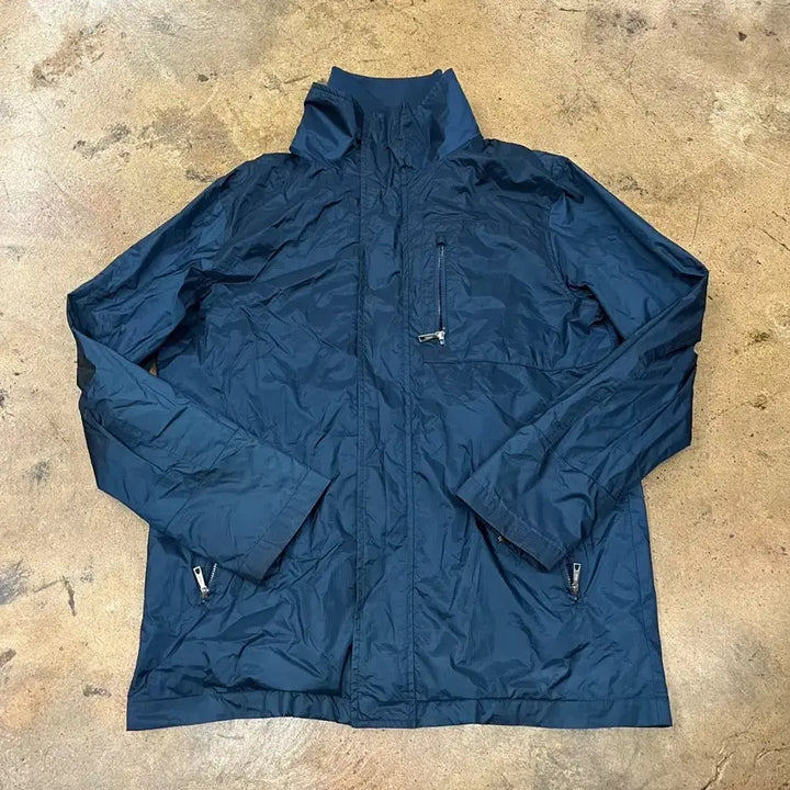 [BUNJANG] LBJC Navy Hooded Windbreaker Jacket / [정품/M] LBJC 네이비색 후드 바람막이 점퍼