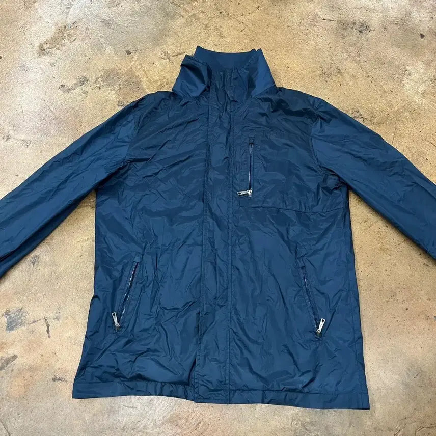 [BUNJANG] LBJC Navy Hooded Windbreaker Jacket / [정품/M] LBJC 네이비색 후드 바람막이 점퍼