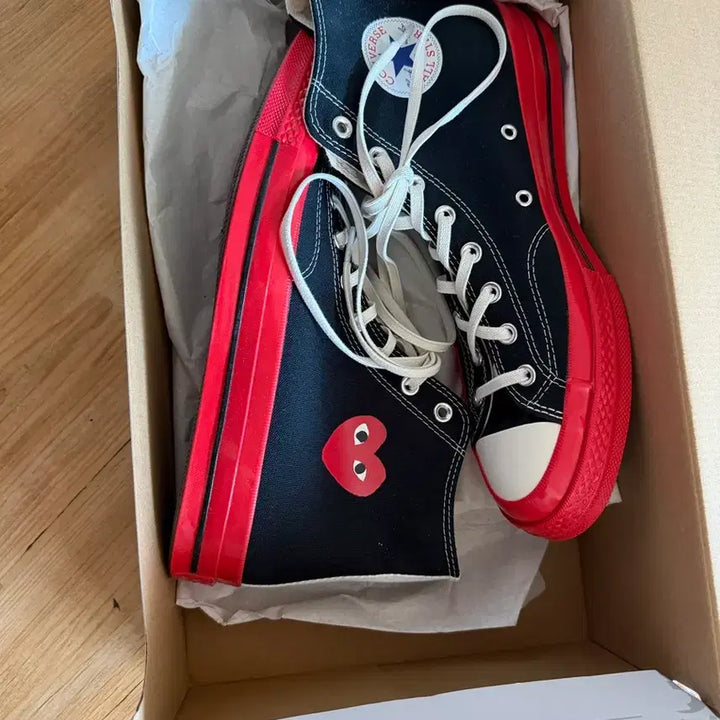 [BUNJANG] Converse Comme des Garcons Play High-Top Sneakers / 컨버스 꼼데가르송 플레이 하이탑