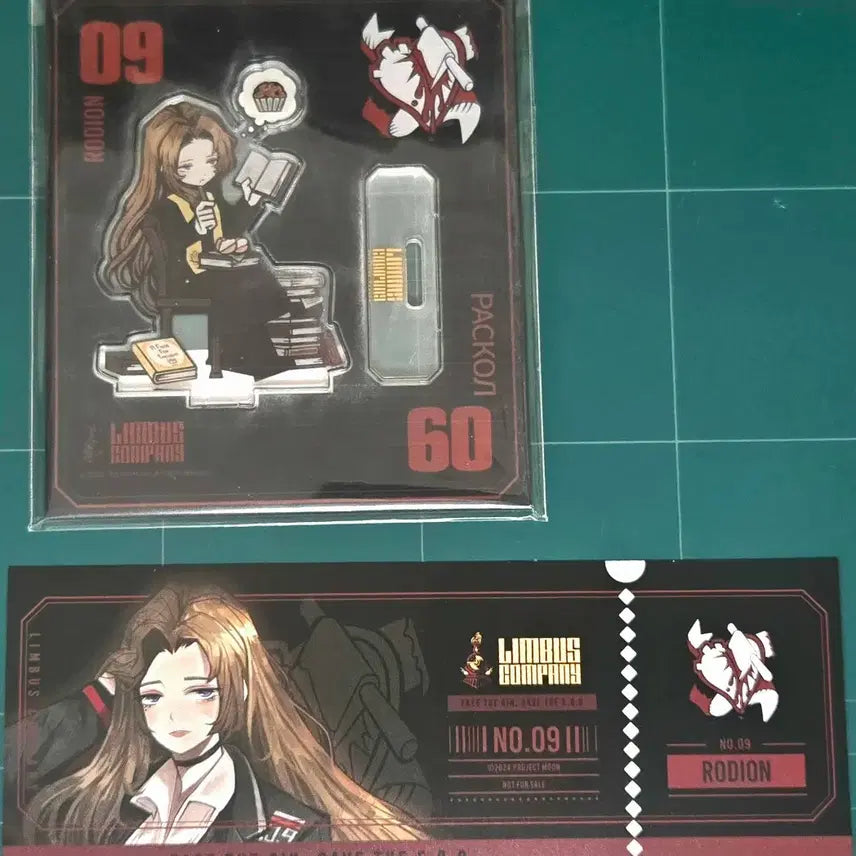 [BUNJANG] Limbus Company Rodion Acrylic Standee + POB Ticket / 림버스 컴퍼니 로쟈 vol.4 아크릴 + 24년 특전 티켓 판매합니다.