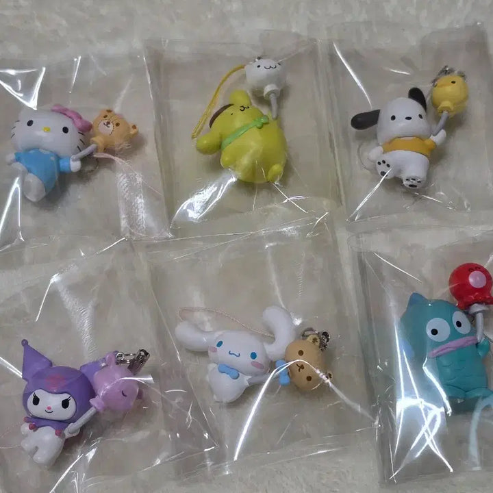 [BUNJANG] Sanrio Balloon Trip Matte Keyring Bundle Set / 산리오 풍선여행 무광 일괄
