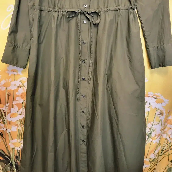 [BUNJANG] Uniqlo Shirt Dress Khaki S / 유니클로 셔츠 원피스 카키 S