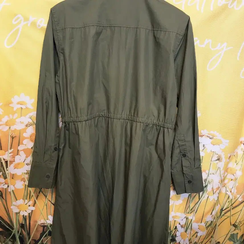[BUNJANG] Uniqlo Shirt Dress Khaki S / 유니클로 셔츠 원피스 카키 S
