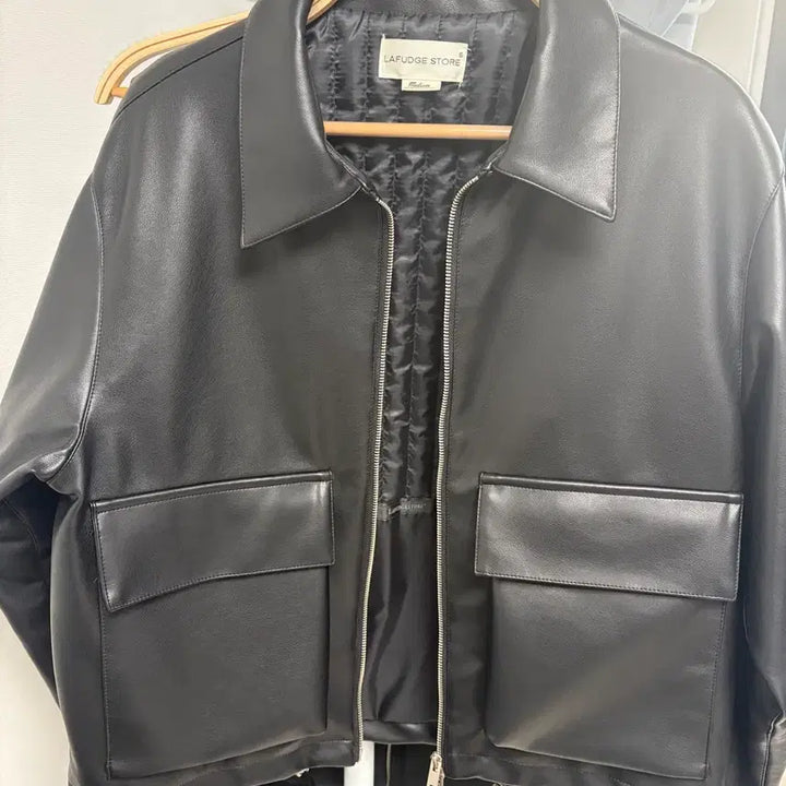[BUNJANG] Raffstore Buffing Leather Minimal Pocket Leather Jacket / (미착용 새제품) 라퍼지스토어 버핑레더 미니멀 포켓 가죽자켓