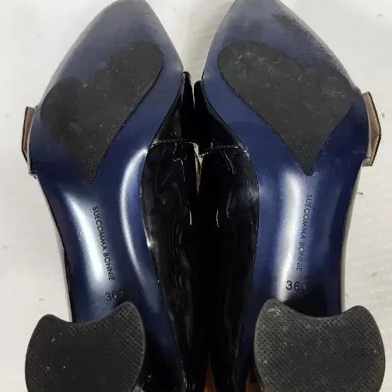[BUNJANG] Suecomma Bonnie Black Pumps Heel Loafers (Size 230) / 슈콤마보니 블랙 펌프스힐 로퍼230