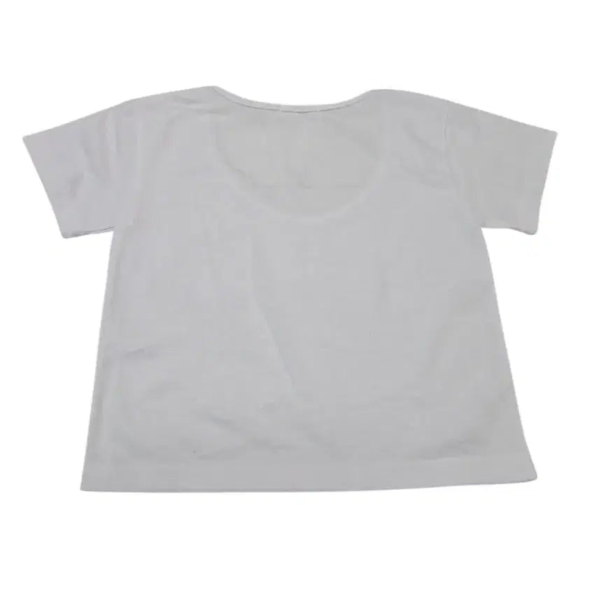 [BUNJANG] Round Neck Short Sleeve T-Shirt (White/Black/Yellow) / 라운드넥 반팔 티셔츠 (흰/검/노랑)