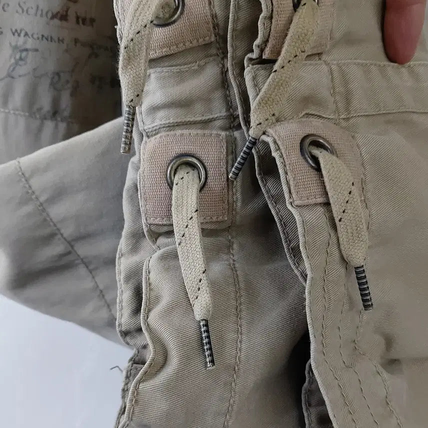 [BUNJANG] Polo Ralph Lauren 90s Vintage Patch Cargo Pants / 폴로랄프로렌 90s빈티지 36/38 아플리케패치 반카고 팬츠. BG.