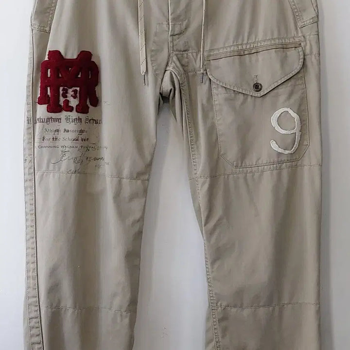 [BUNJANG] Polo Ralph Lauren 90s Vintage Patch Cargo Pants / 폴로랄프로렌 90s빈티지 36/38 아플리케패치 반카고 팬츠. BG.