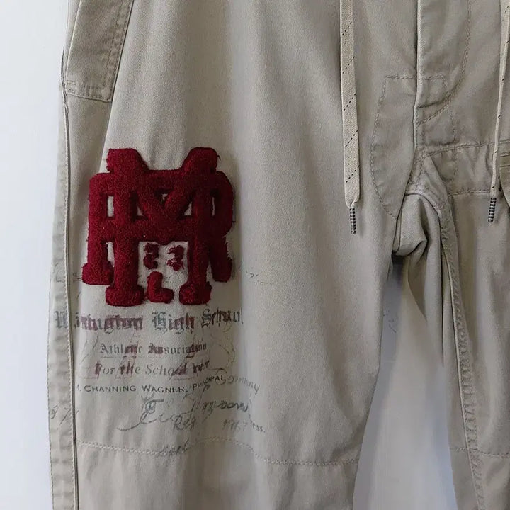 [BUNJANG] Polo Ralph Lauren 90s Vintage Patch Cargo Pants / 폴로랄프로렌 90s빈티지 36/38 아플리케패치 반카고 팬츠. BG.