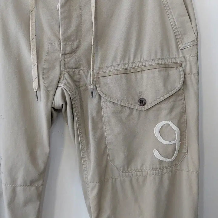 [BUNJANG] Polo Ralph Lauren 90s Vintage Patch Cargo Pants / 폴로랄프로렌 90s빈티지 36/38 아플리케패치 반카고 팬츠. BG.