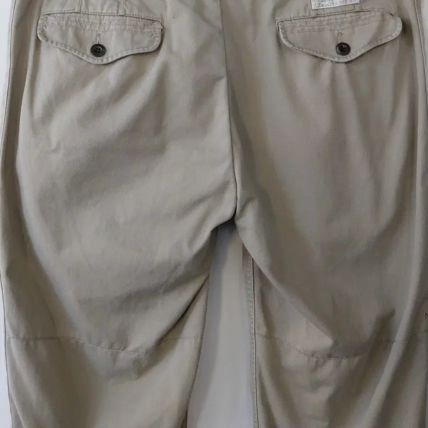 [BUNJANG] Polo Ralph Lauren 90s Vintage Patch Cargo Pants / 폴로랄프로렌 90s빈티지 36/38 아플리케패치 반카고 팬츠. BG.