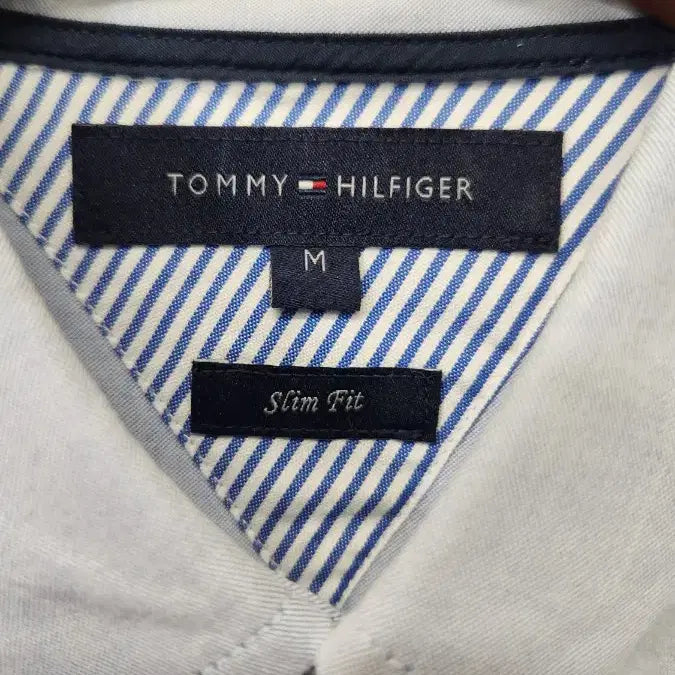 [BUNJANG] Tommy Hilfiger Slim Fit Collar Shirt / 타미힐피거 카라셔츠(slim fit)