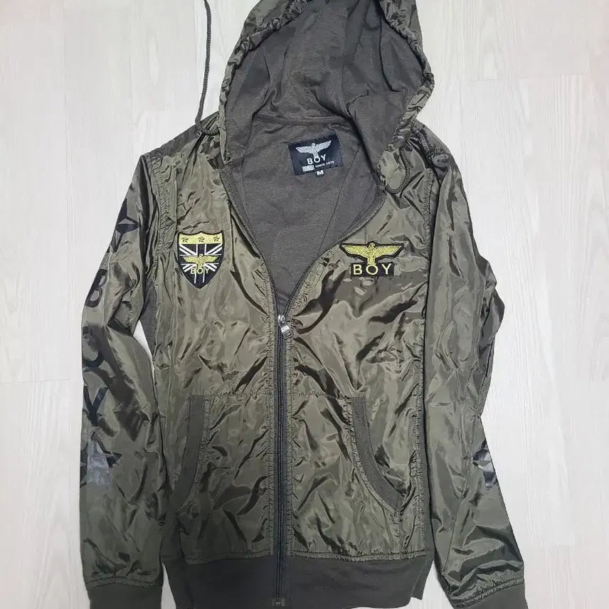 [BUNJANG] Boy London Khaki Hooded Zip-Up Jacket M / 보이 런던 카키색 후드 집업 M