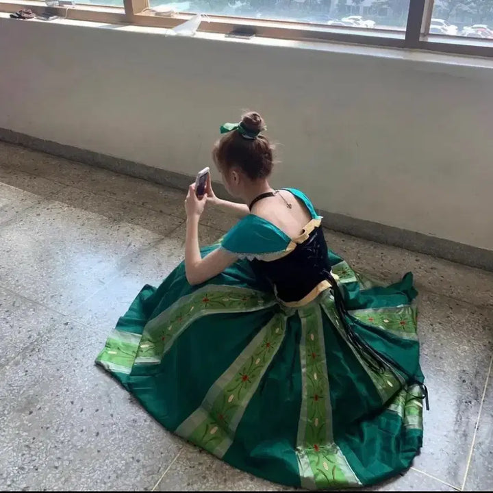 [BUNJANG] Anna Coronation Dress Costume Rental / 안나드레스 졸업사진대여 공주드레스 코스프레대여 코스튬대여 졸업식사진