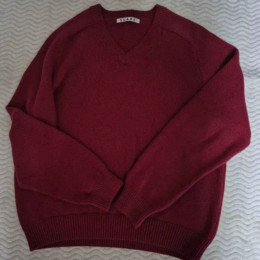 [BUNJANG] Soiree Cotton Saddle Crop Knit / 수아레 코튼 새들 크롭 니트