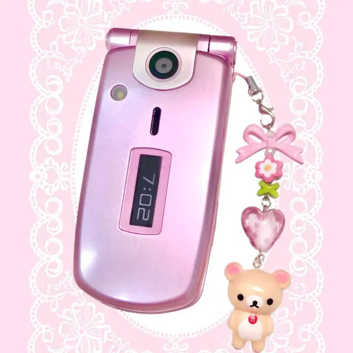 [BUNJANG] Rilakkuma Y2K Model Phone / 고전 초레어 Y2K 리락쿠마 모형폰 목업폰 도코모 핑크폰 갸루폰 고전폰