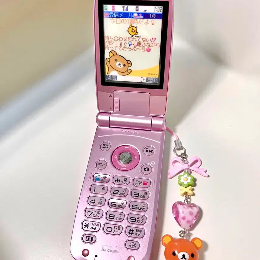 [BUNJANG] Rilakkuma Y2K Model Phone / 고전 초레어 Y2K 리락쿠마 모형폰 목업폰 도코모 핑크폰 갸루폰 고전폰