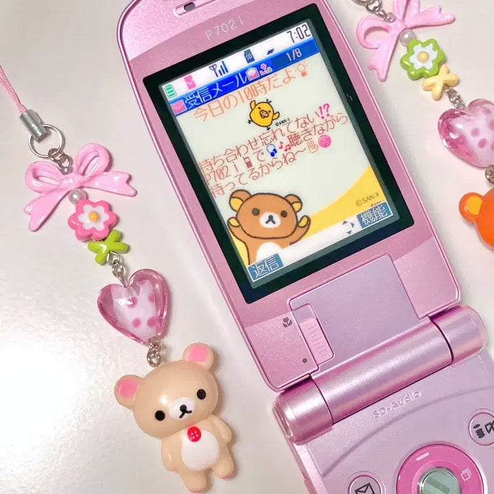 [BUNJANG] Rilakkuma Y2K Model Phone / 고전 초레어 Y2K 리락쿠마 모형폰 목업폰 도코모 핑크폰 갸루폰 고전폰