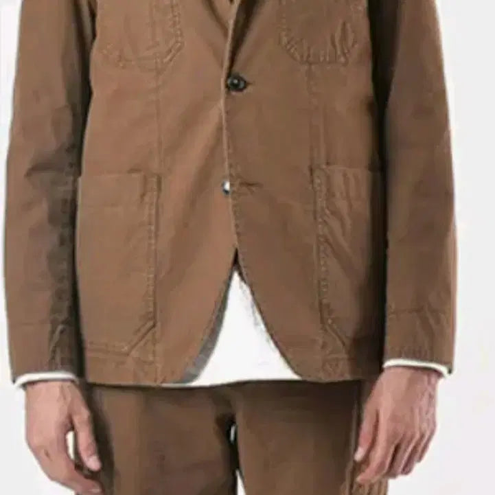 [BUNJANG] Beslow Dark Beige Cotton Casual Jacket (M) / 비슬로우 다크 베이지 코튼 캐주얼 자켓m