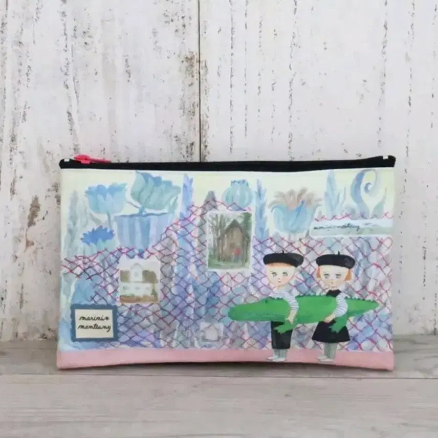 [BUNJANG] ECUTE MM Border Pen Pouch / 에꾸뜨 MM 펜파우치 83238 보더