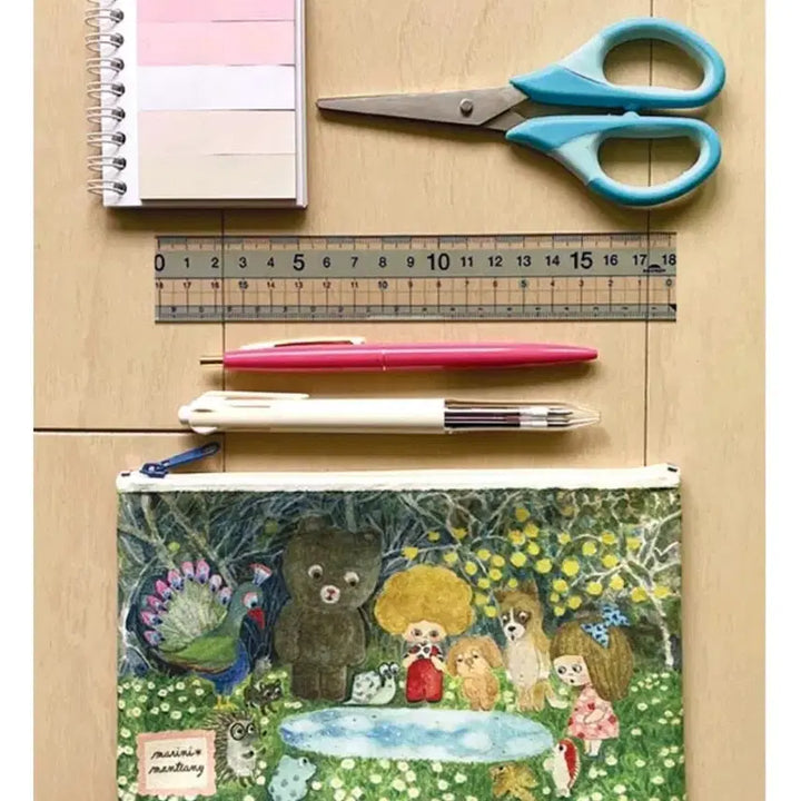[BUNJANG] ECUTE MM Border Pen Pouch / 에꾸뜨 MM 펜파우치 83238 보더