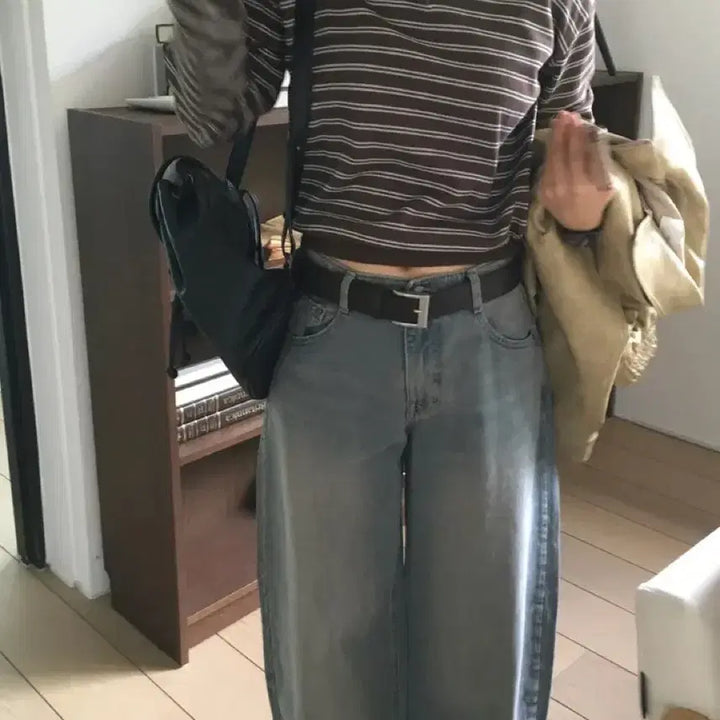 [BUNJANG] Billi Mute Denim Pants / 빌리 벌룬핏 뮤트 데님 팬츠