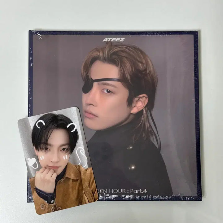 [SOLD OUT] 에이티즈 골든아워4 미공포 포토카드 포카 애플뮤직 홍중