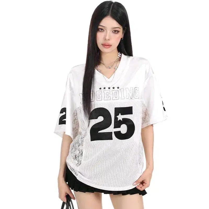 [BUNJANG] Glossy Y2K Boxy T-Shirt / [2컬러] 글로시 박스티셔츠 y2k 반팔티 박스티 반팔티셔츠 매쉬 메쉬