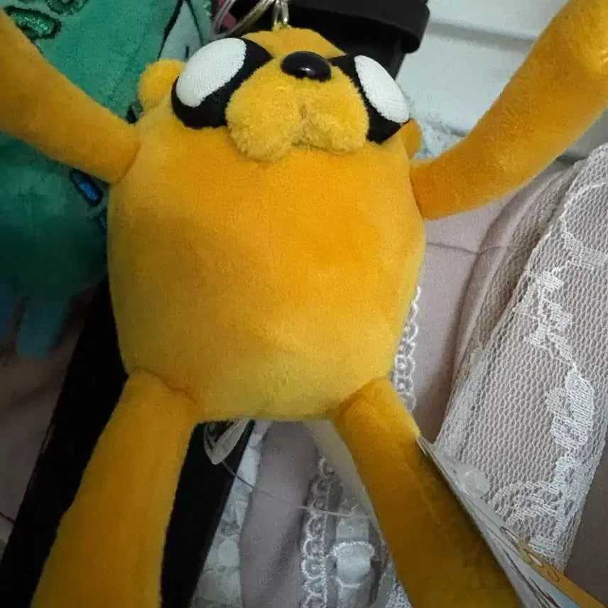 [BUNJANG] Adventure Time Jake Plush Keyring / 어드벤쳐타임 제이크 인형 키링