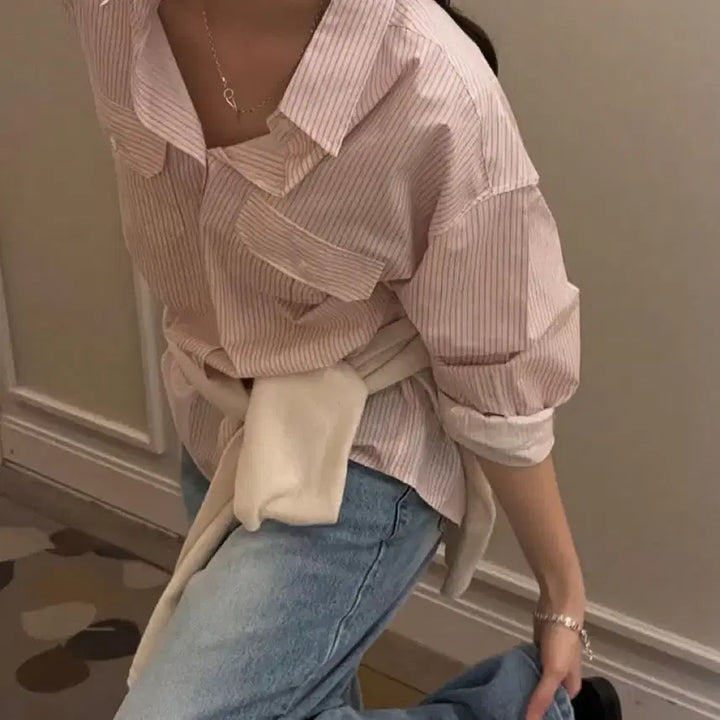 [SOLD OUT] [새상품]진심 유어 셔츠 스트라이프 셔츠 리에뜨 미엘 르버터 베르가못