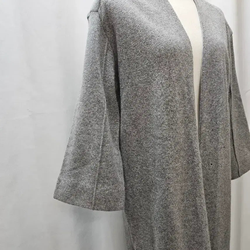 [BUNJANG] Nice Claup Gray Long Cardigan (Free Size) / 나이스클랍 그레이 롱 가디건 (FREE)