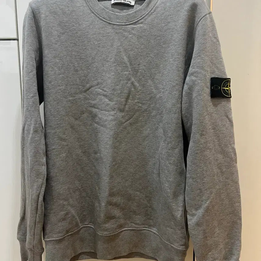 [BUNJANG] Stone Island Gray Crewneck Sweatshirt L / 스톤아일랜드 그레이맨투맨 L