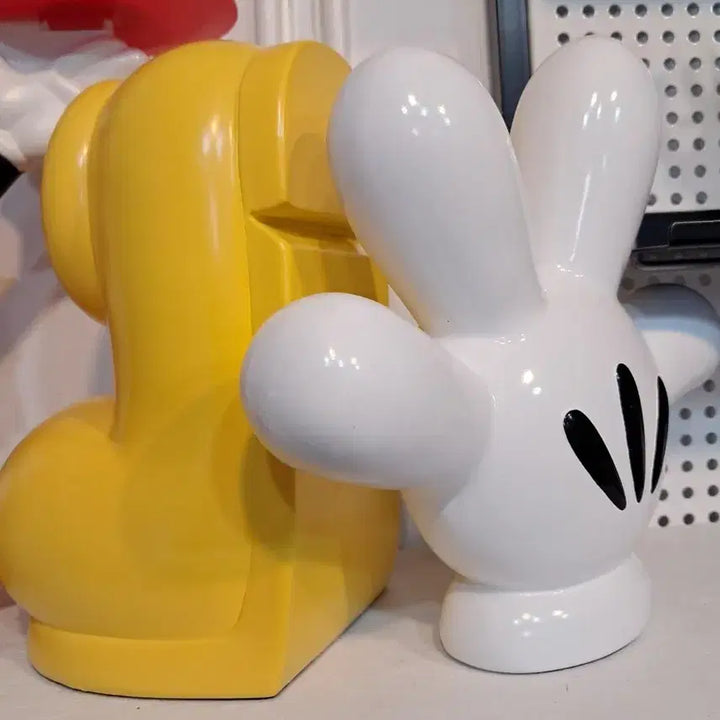 [BUNJANG] Disney Mickey Mouse Hand &amp; Foot Bookends / 미키발 미키손 북앤드