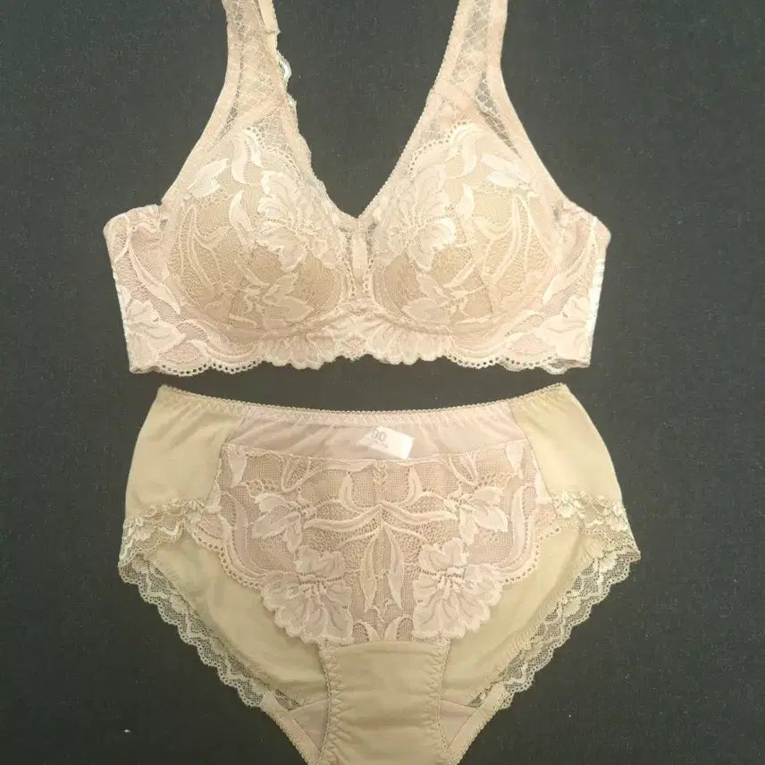 [BUNJANG] Asidamiwa Floral Embroidered Bra and Panty Set / 75B.아시다미와 플라워 자수 브라팬티 5세트  35,000원
