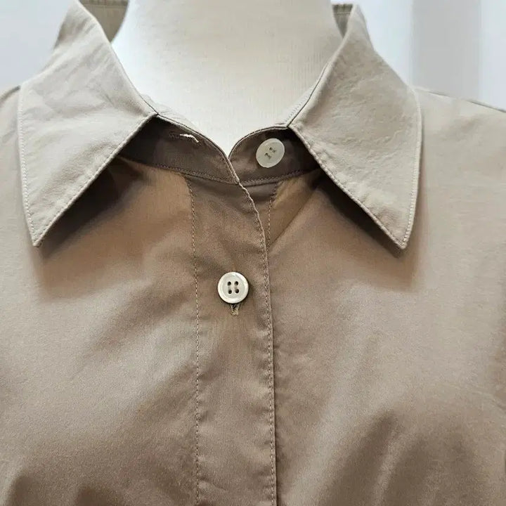 [BUNJANG] SYSTEM Beige Oversized Fit Shirt / SYSTEM 베이지 오버핏 셔츠