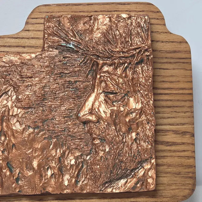 [BUNJANG] Wooden Resin Jesus Cross Catholic Artist Artwork / 나무 레진 십자가 예수님 천주교 작가 작품 십자가