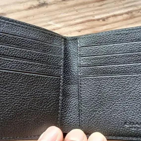 [SOLD OUT] 코치 남성 가죽 반지갑 블랙