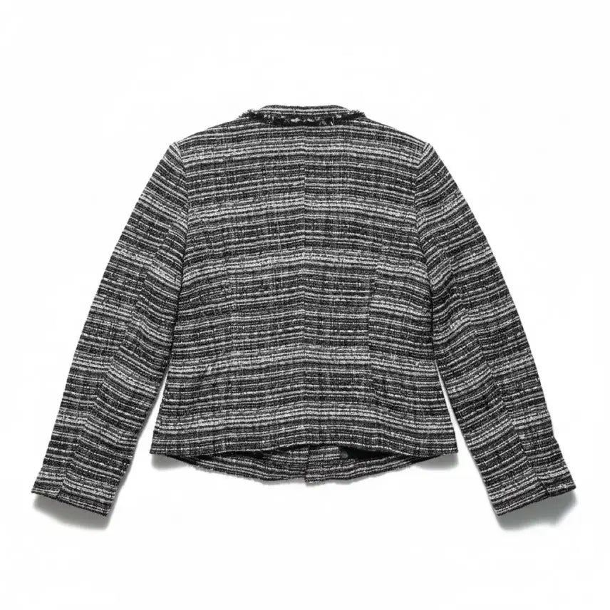 [BUNJANG] Vintage Natural Beauty Tweed Jacket Black/White / [40/55~66] 일본 빈티지 네츄럴뷰티 트위드 자켓 블랙/화이트