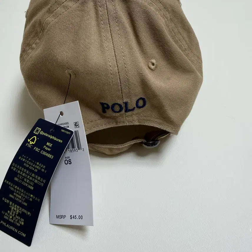 [BUNJANG] Polo Ralph Lauren Cap (Light Beige) / 폴로 랄프로렌 볼캡모자 (진베이지)(새상품)