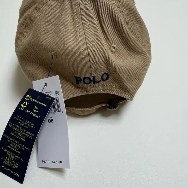 [BUNJANG] Polo Ralph Lauren Cap (Light Beige) / 폴로 랄프로렌 볼캡모자 (진베이지)(새상품)