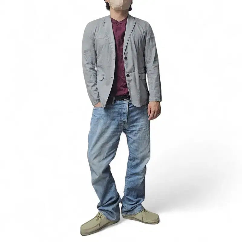 [BUNJANG] Series Cotton Blazer Jacket / 시리즈 코튼 블레이저 자켓 95 M0197