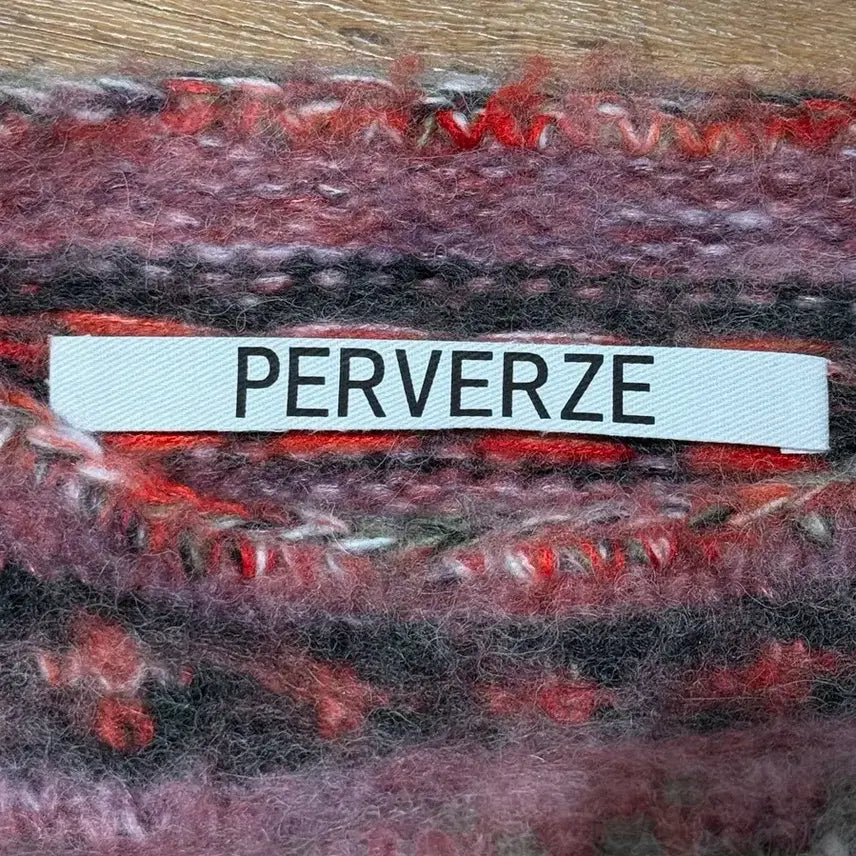 [BUNJANG] Perverse Multi-Color Blend Border Knit / 퍼버즈 멀티컬러 블렌드 보더 니트