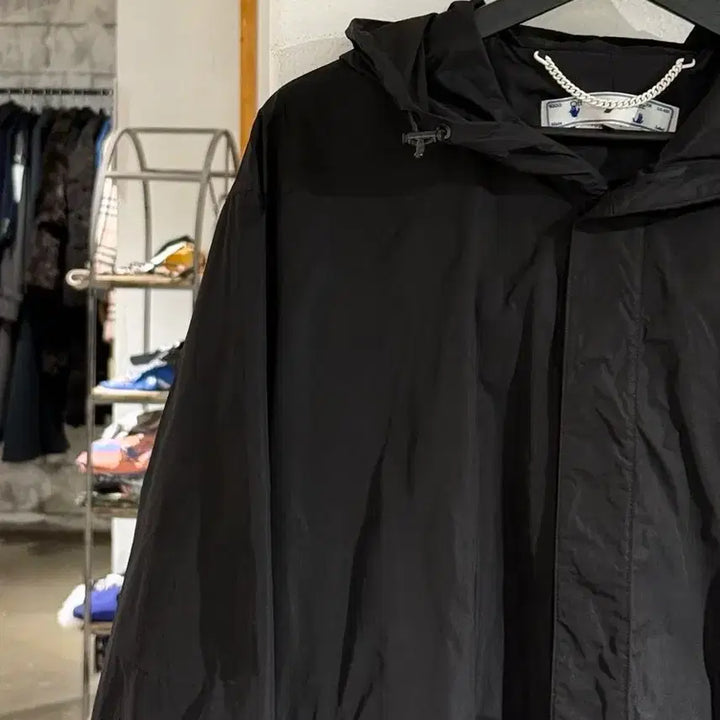 [BUNJANG] Off-White Diag Tab Windbreaker Jacket / 오프화이트 22fw 블랙 디아그 탭 윈드 브레이커 자켓