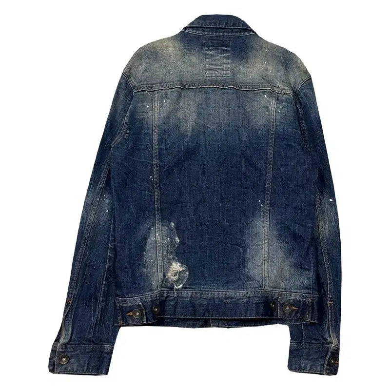 [BUNJANG] Guess Vintage Washed Pocket Denim Jacket (M) / 게스 빈티지 워싱 포켓 데님 자켓 M