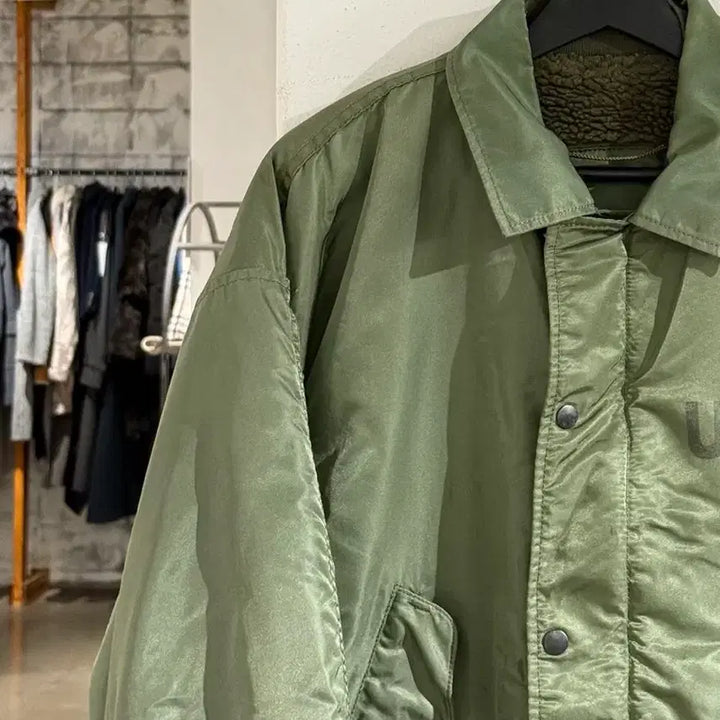 [BUNJANG] U.S. Navy Khaki Lightweight Flight Jacket / U.S.NAVY 카키 라이트웨이트 플라이트 자켓