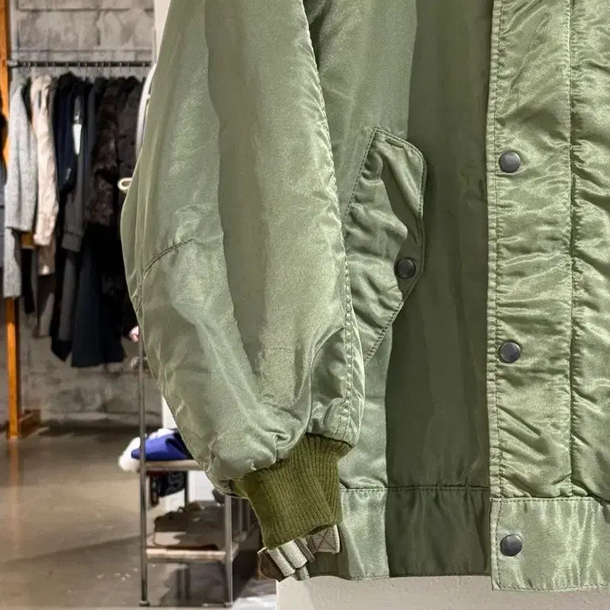 [BUNJANG] U.S. Navy Khaki Lightweight Flight Jacket / U.S.NAVY 카키 라이트웨이트 플라이트 자켓