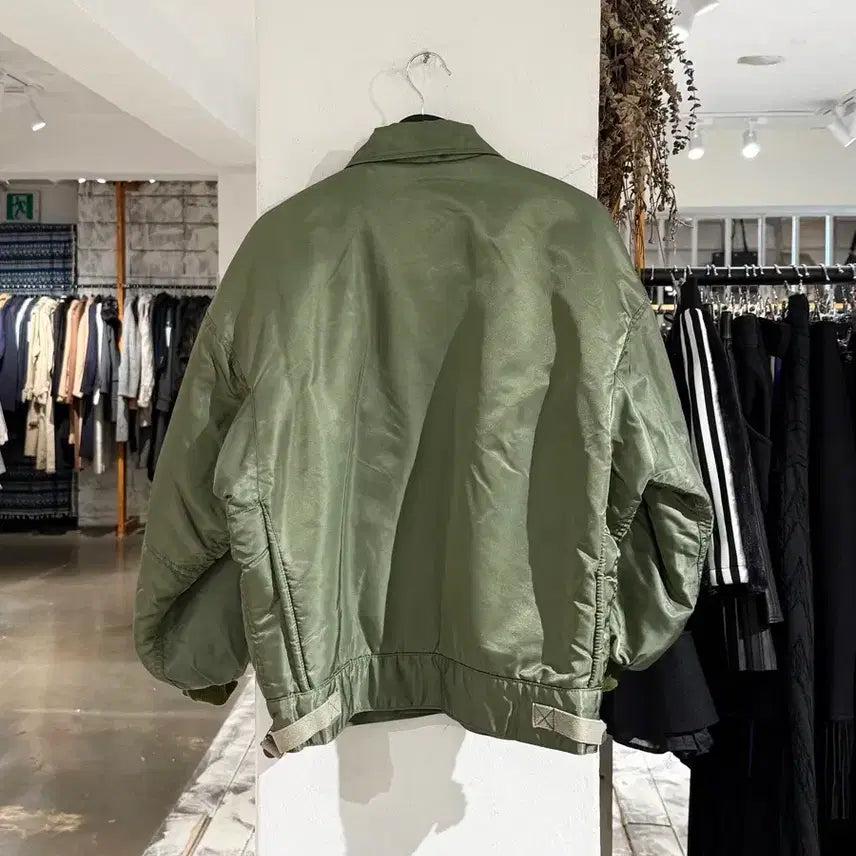 [BUNJANG] U.S. Navy Khaki Lightweight Flight Jacket / U.S.NAVY 카키 라이트웨이트 플라이트 자켓