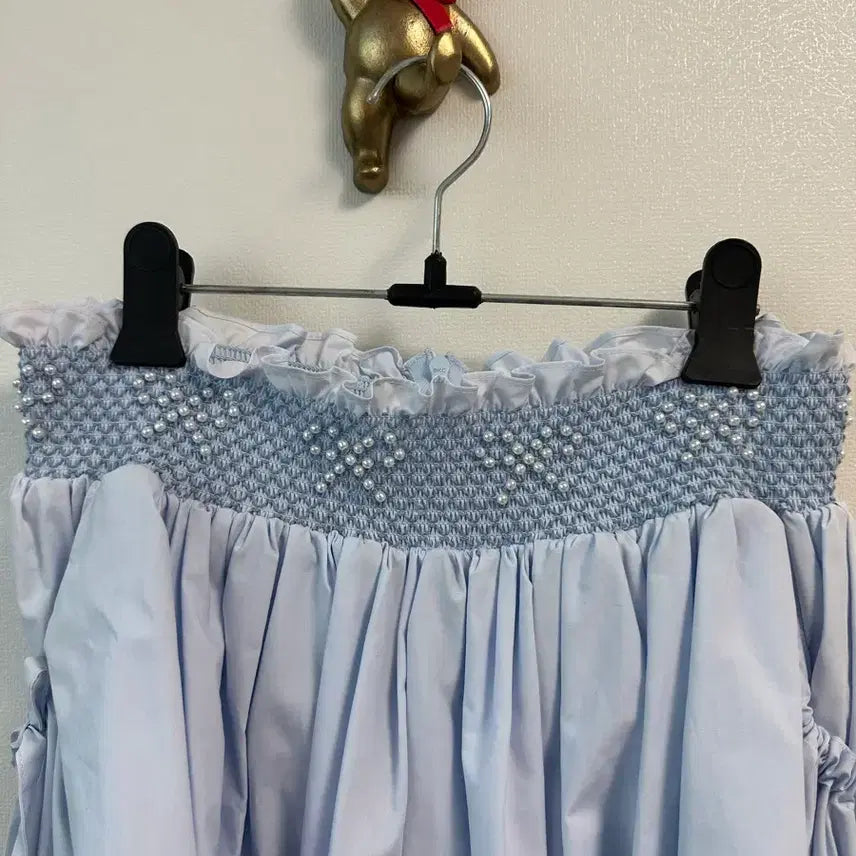 [BUNJANG] Pleta Pearl Ribbon Skirt - Size S / 플레따 펄 리본 스커트 - S size